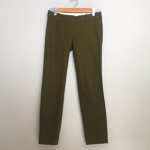 J. Crew Winnie Pant SZ 00 Green